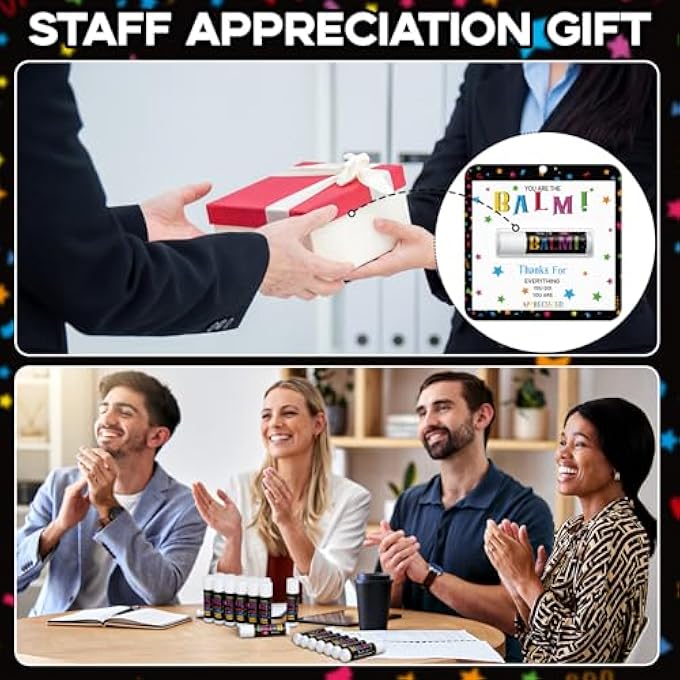 Sacubee 15 PACK CHRISTMAS EMPLOYEE TEAM APPRECIATION LIP BALM GIFTS BULK THANK YOU GIFTS FOR EMPLOYEES TEAM COWORKER STAFF VOLUNTEER NURSE TEACHER APPRECIATION CHRISTIAN INSPIRATIONAL GIFTS YOU'RE THE BALM - Image 3